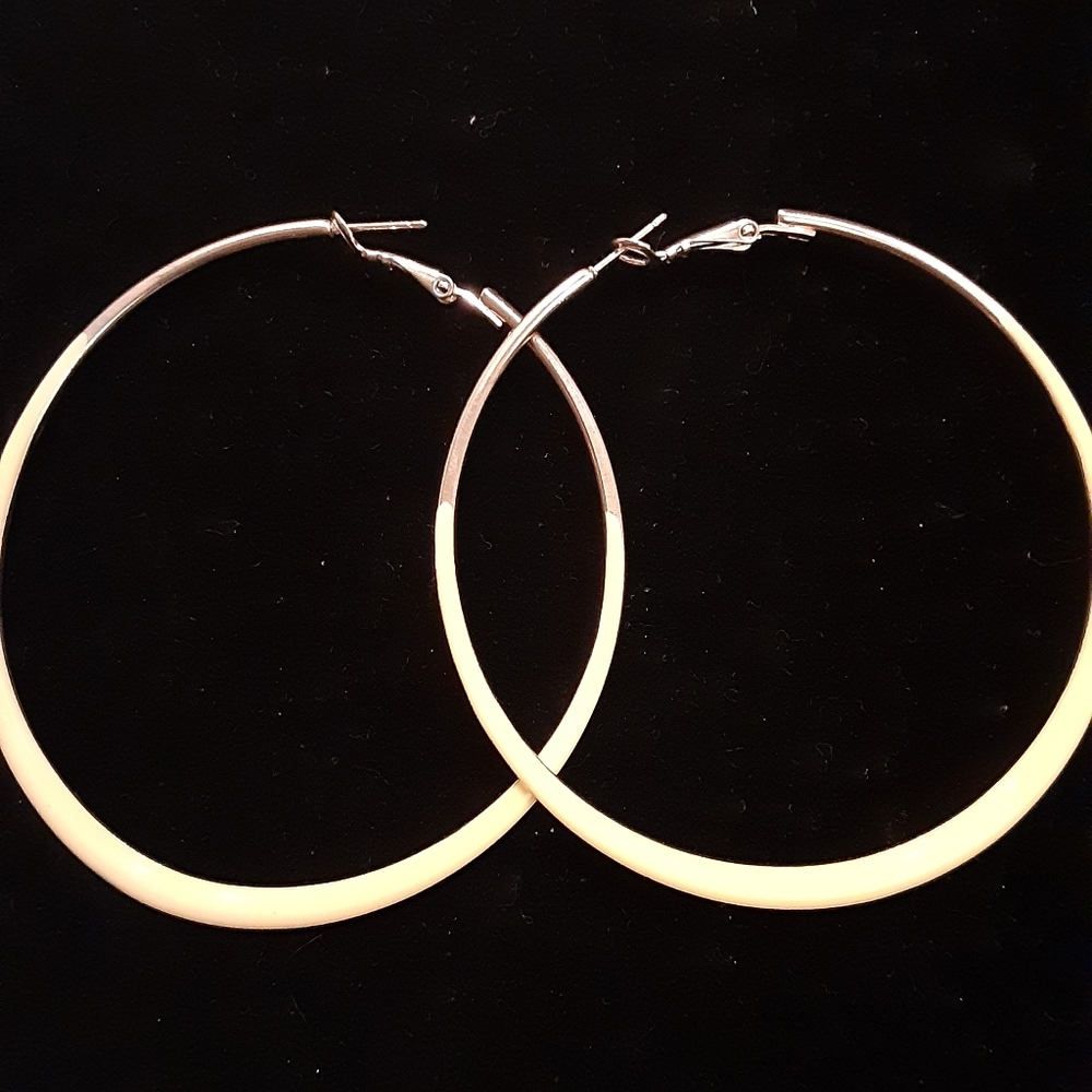 Yellow Hoop Earrings